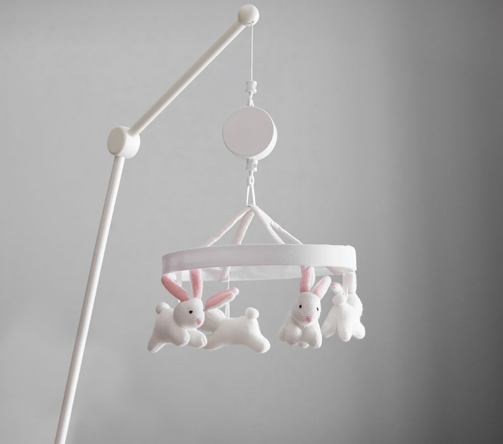 Bunny Knit Crib Mobile